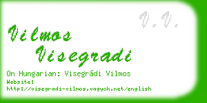 vilmos visegradi business card